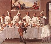 ZURBARAN  Francisco de St Hugo of Grenoble in the Carthusian Refectory oil painting on canvas